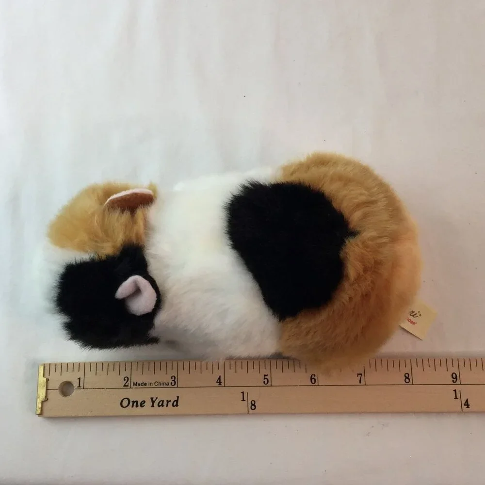 Aurora Miyoni American Guinea‎ Pig Plush Stuffed Animal Toy Realistic Tri-Color